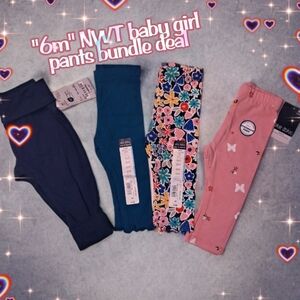 "6m" NWT baby girl pants bundle deal 👶👖